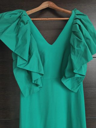Vestido Coosy invitada verde
