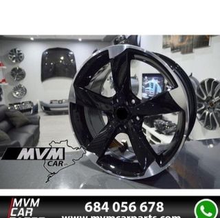 Kit 4 Llantas Audi Rotor Negra AU009