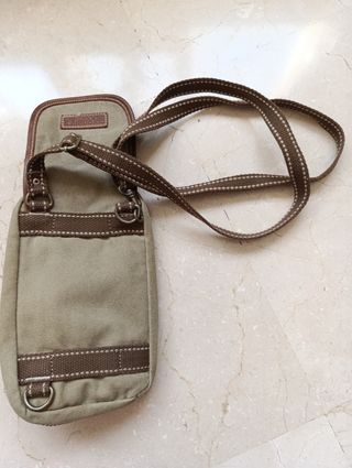 Bolso bandolera Coronel Tapioca verde y marrón 