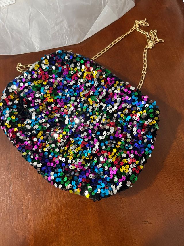 Bolso fiesta lentejuelas multicolor