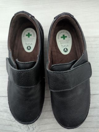 Zapatos ISASA Anatomic Shoes Negro Velcro