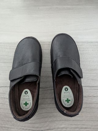 Zapatos ISASA Anatomic Shoes Negro Velcro