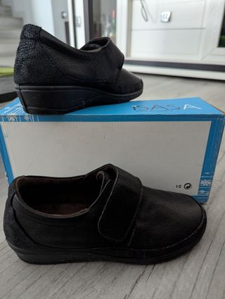 Zapatos ISASA Anatomic Shoes Negro Velcro