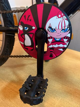 Bicicleta niña B'TWIN rosa y negra