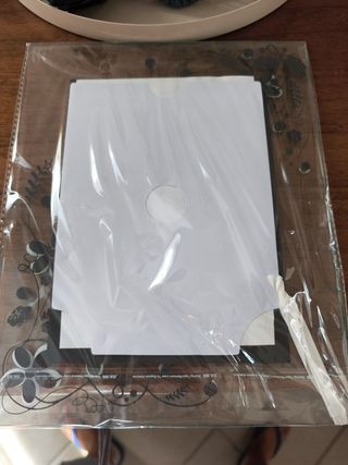 Cornice portafoto in vetro decorata