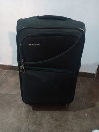 Maleta Greenwich mediana 4 ruedas negra