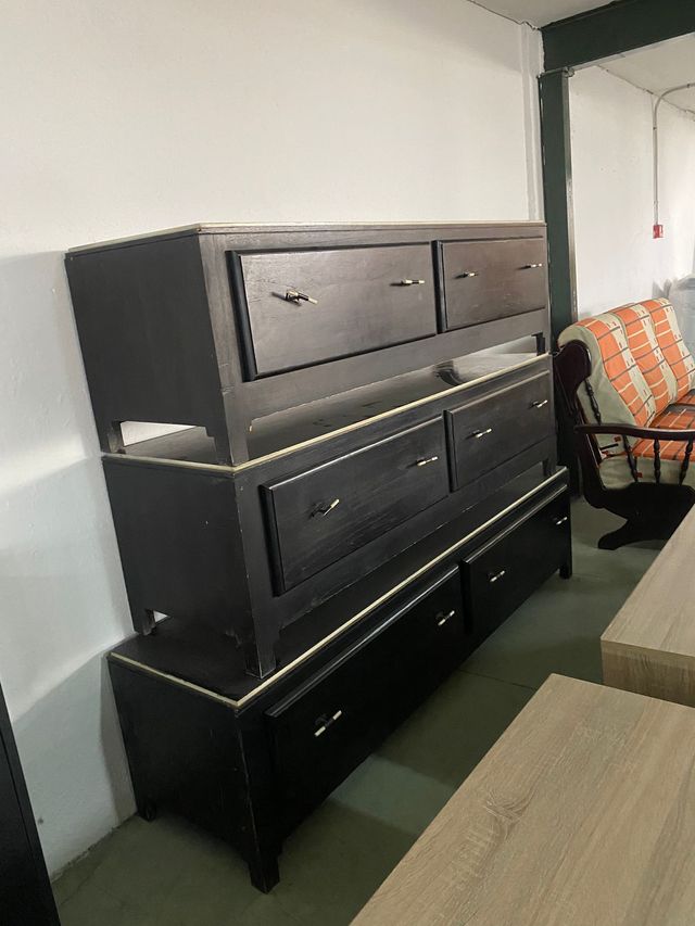 Mueble TV Madera Negro