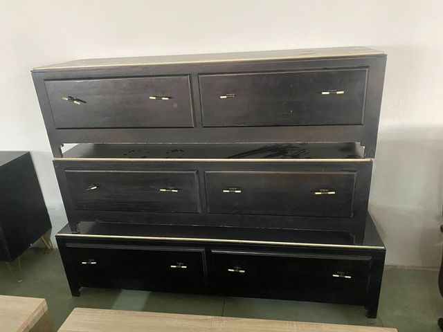 Mueble TV Madera Negro