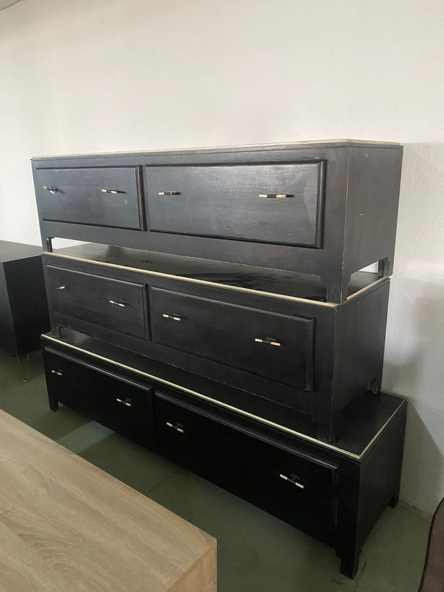 Mueble TV Madera Negro
