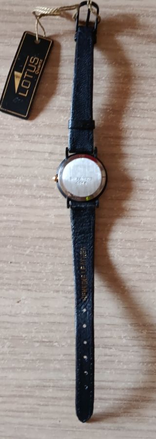 Lotus Reloj Mujer Negro Vintage Nuevo