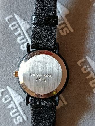 Lotus Reloj Mujer Negro Vintage Nuevo