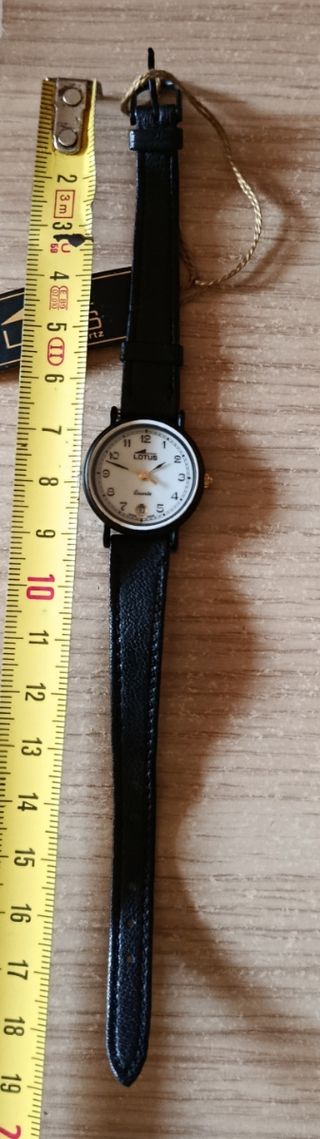 Lotus Reloj Mujer Negro Vintage Nuevo