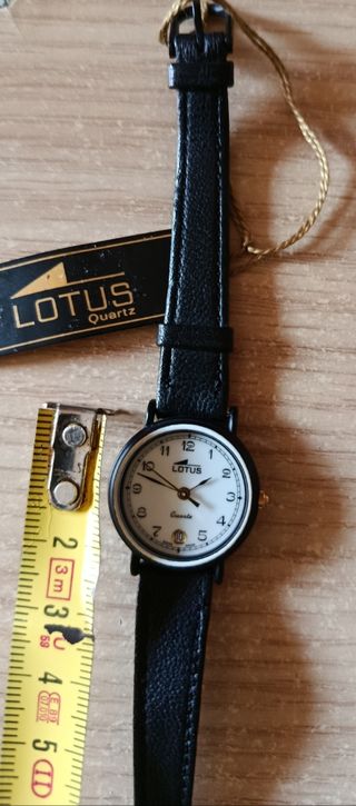 Lotus Reloj Mujer Negro Vintage Nuevo