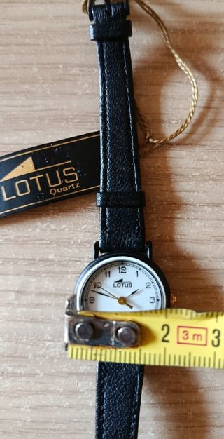 Lotus Reloj Mujer Negro Vintage Nuevo