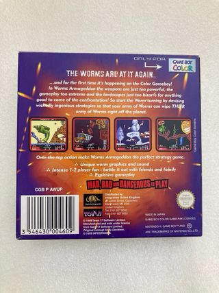 Worms Armageddon GBC 1999 – Perfetto + Ricevuta!