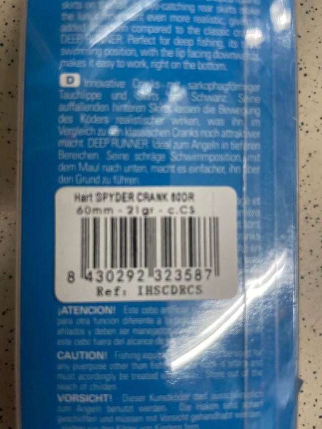 Señuelo Hart Spyder Crank D.R.