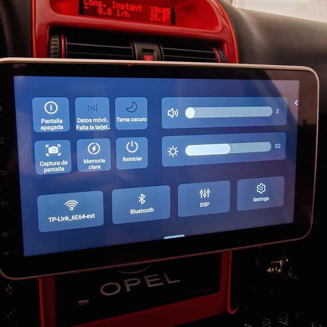 Radio Android 1 DIN 10.1" 8 GB+128 GB WiFi GPS 5G