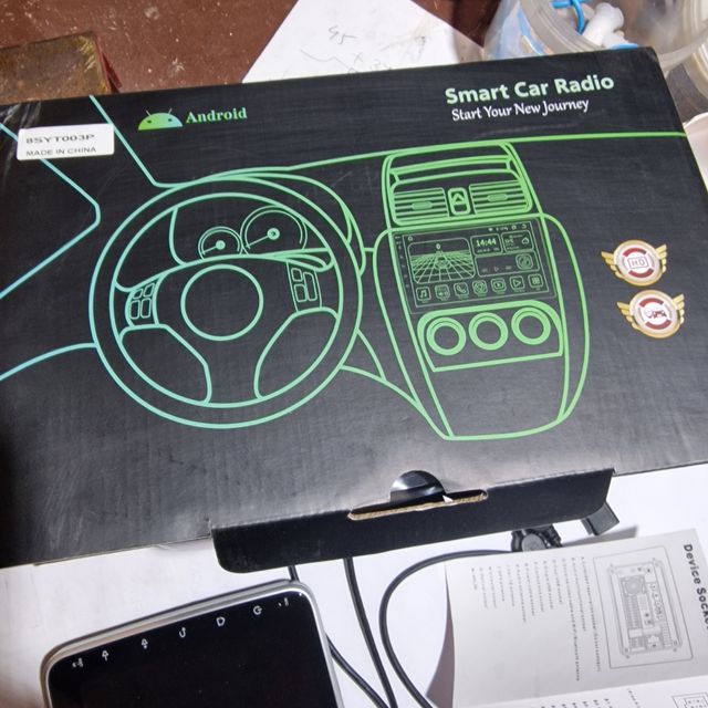 Radio Android 1 DIN 10.1" 8 GB+128 GB WiFi GPS 5G