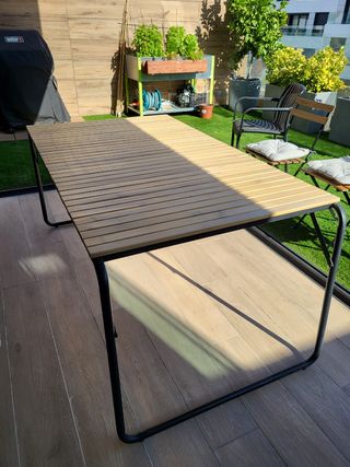 Mesa Kave Home Madera y Metal Exterior