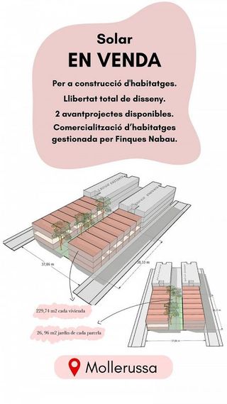 Solar en venta en Mollerussa