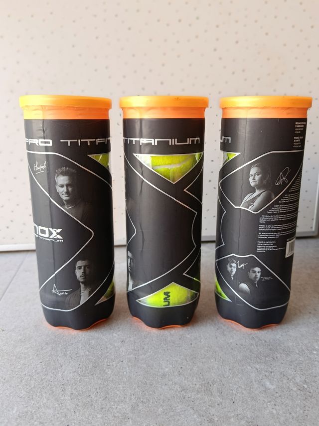 3 Tubos Pelotas Pádel Nox Pro Titanium