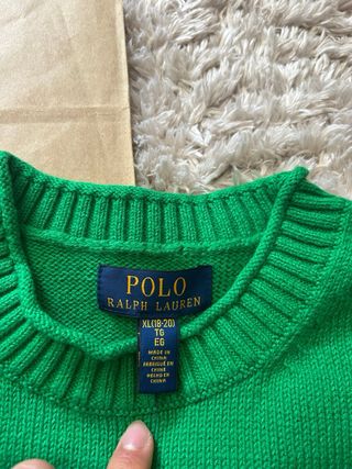 Jersey Polo Ralph Lauren Verde Nuevo