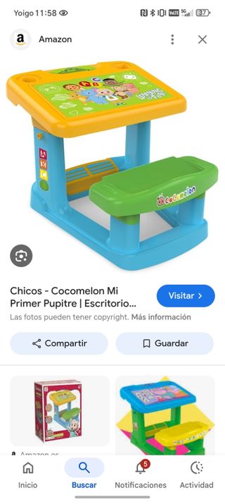 Mesa Pupitre Escritorio Infantil Cocomelon