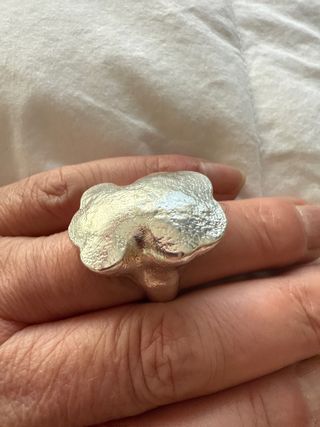 Anillo Tous Oso Grande Plata