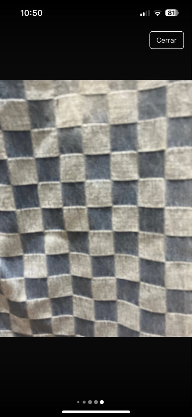 Pantalón vaquero a cuadros