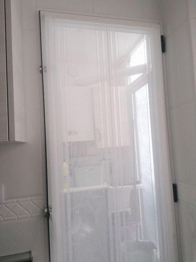 Cortinas de cocina blancas