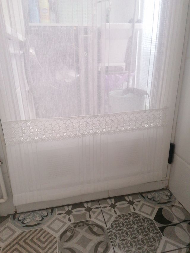 Cortinas de cocina blancas