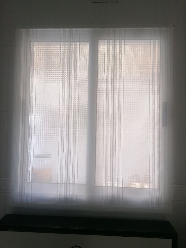 Cortinas de cocina blancas