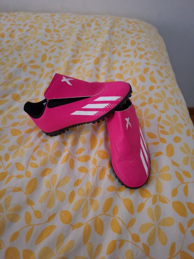 Zapatillas Adidas Fútbol Niña Rosa talla33