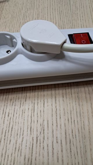 Regleta doble con interruptor