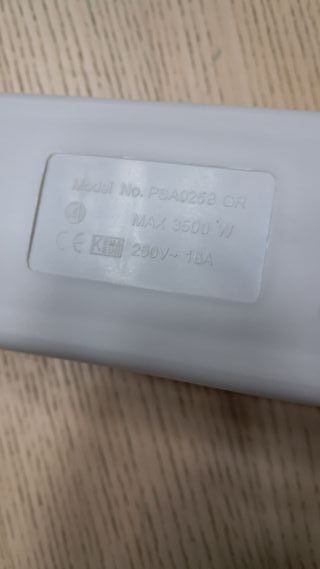 Regleta doble con interruptor