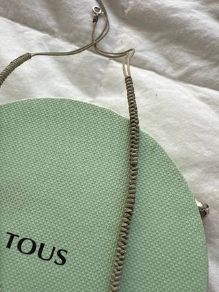 Collar Tous Luna Plata y Cuero