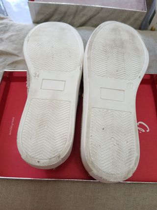 Bimbo Eli Sneakers Lino Beige N 34 perfette