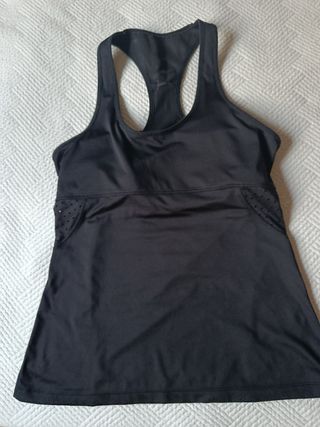 Camiseta deportiva Oysho Negra Talla L