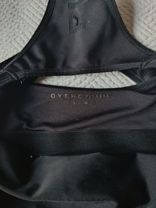Camiseta deportiva Oysho Negra Talla L