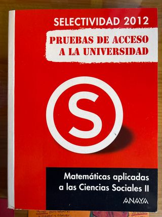 Matemáticas aplicadas a las Ciencias Sociales II