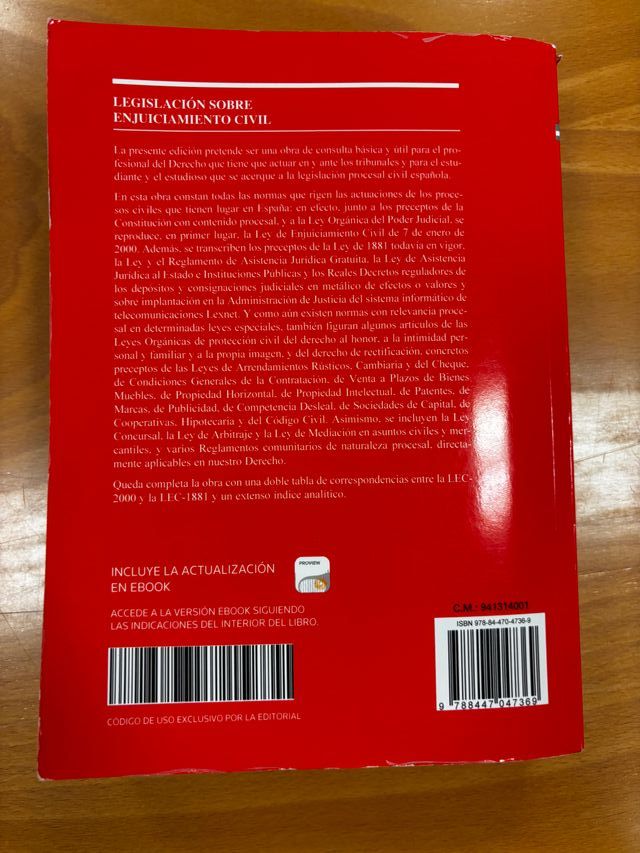 Legislación sobre Enjuiciamiento Civil (Papel +...