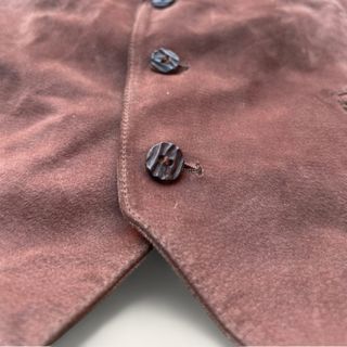 Chaleco de Piel Estilo Western