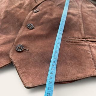 Chaleco de Piel Estilo Western