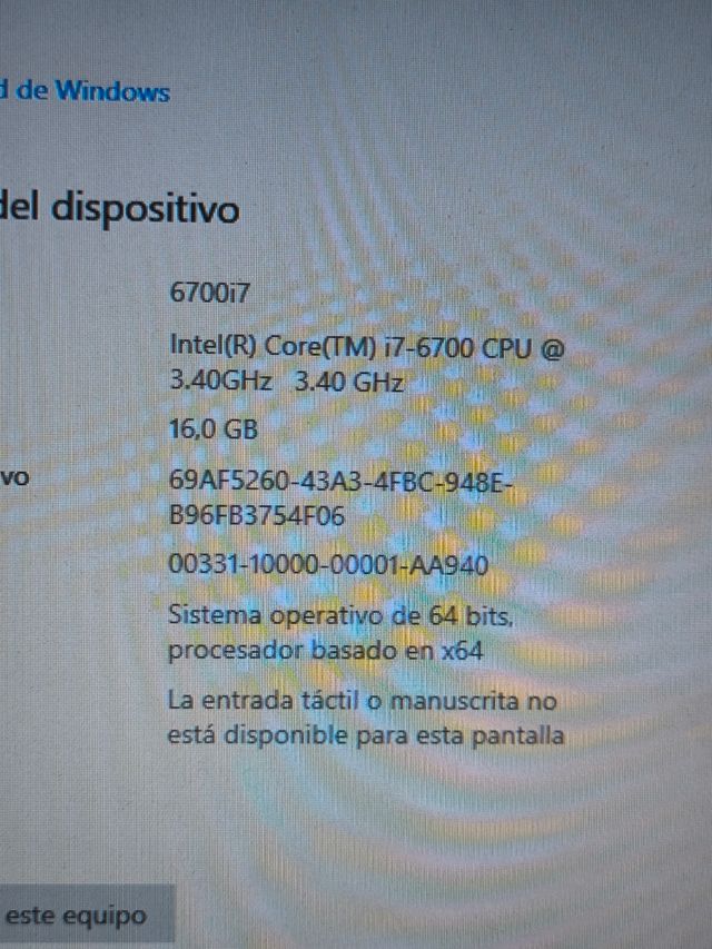 Ordenador Gamer i7 4 GHz 16GB SSD RX580 8GB