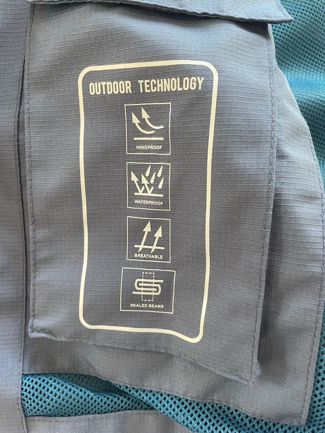 Chubasquero deportivo azul