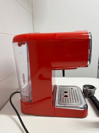 Cafetera Espresso Mandine Roja Retro