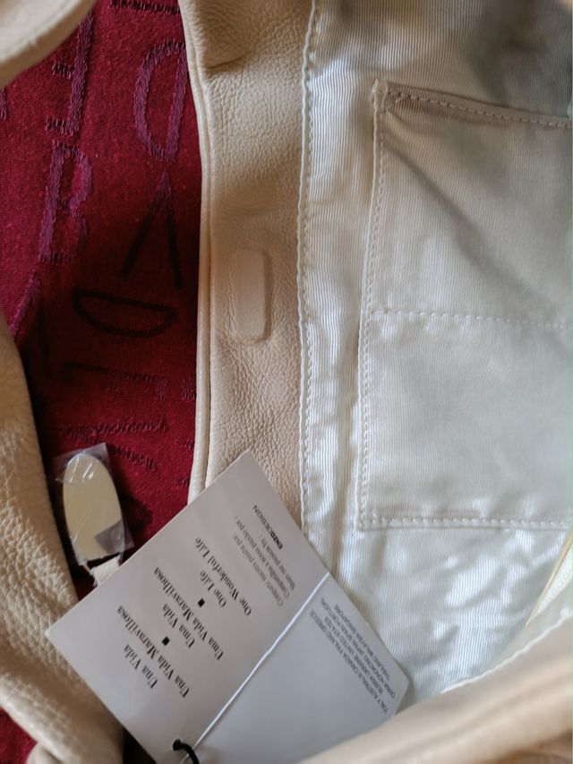 Bolso de Piel 45cm.×30 Nuevo