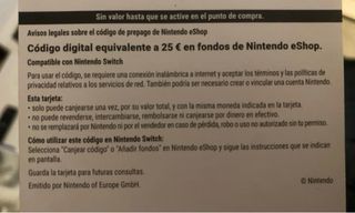 Tarjeta Nintendo