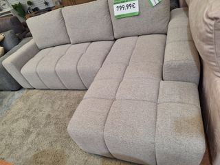 Sofá cama beige 260x175