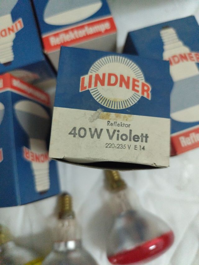 10 Bombillas LINDNER Reflectorlampe Colores 40W